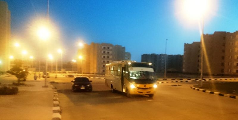 تشغيل الخط الثاني للنقل الجماعي بمدينة المنيا الجديدة