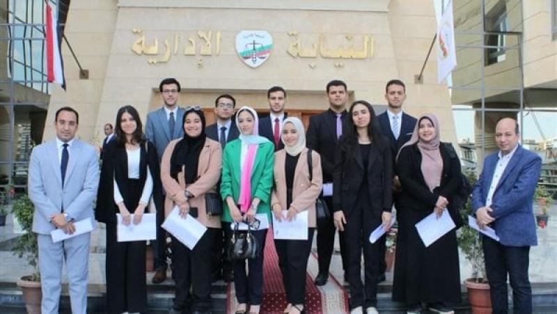 رئيس هيئة النيابة الإدارية يستقبل وفدا من طلاب كلية الحقوق جامعة عين شمس