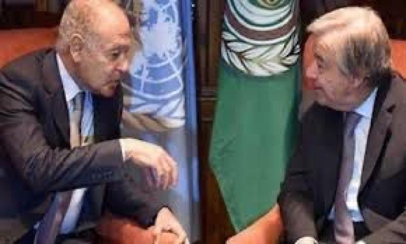 على هامش قمة المنامة أبو الغيط والسكرتير العام للأمم المتحدة يبحثان تطورات الوضع المتفاقم في قطاع غزة