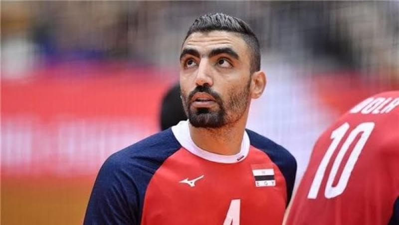 أحمد صلاح لاعب كرة الطائرة بالنادي الأهلي