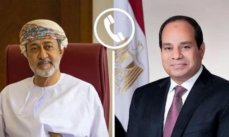 السيسي يجدد لسلطان عمان إدانة مصر للحادث الإرهابي والتضامن الكامل مع السلطنة